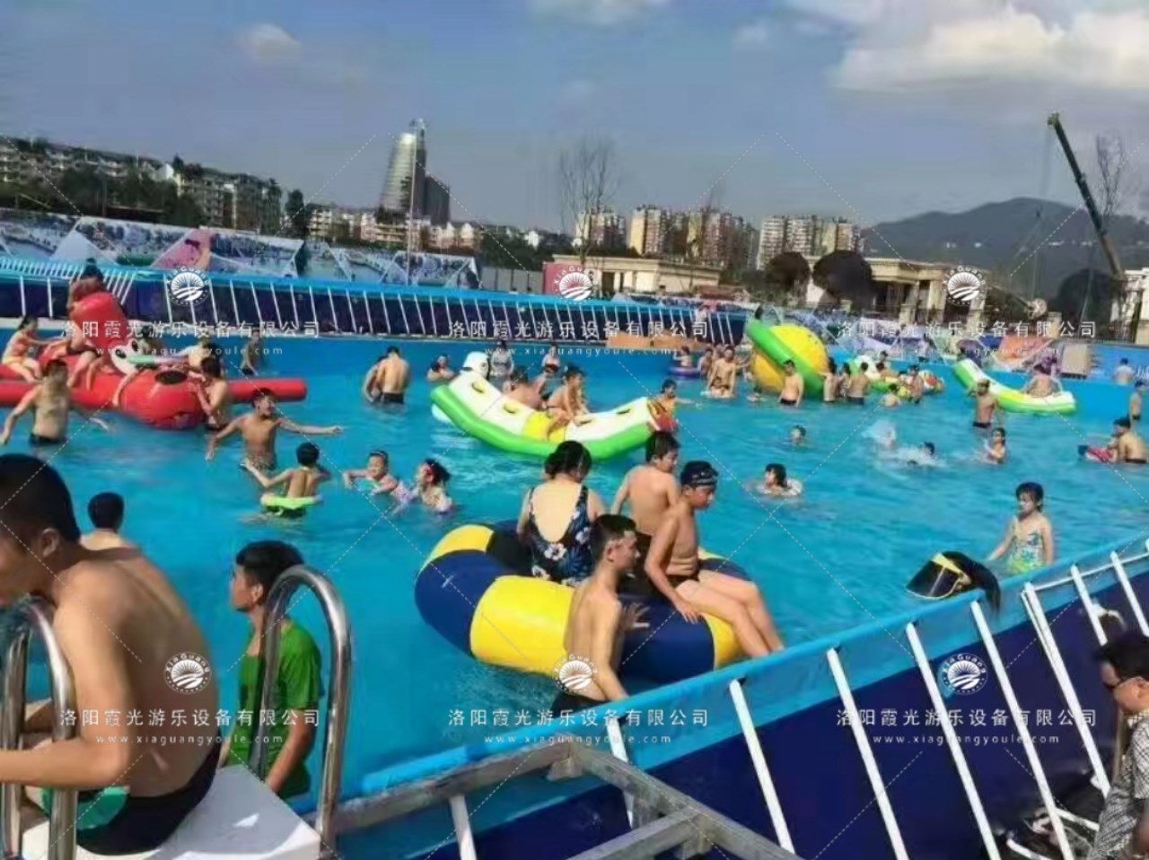普定水上乐园支架泳池